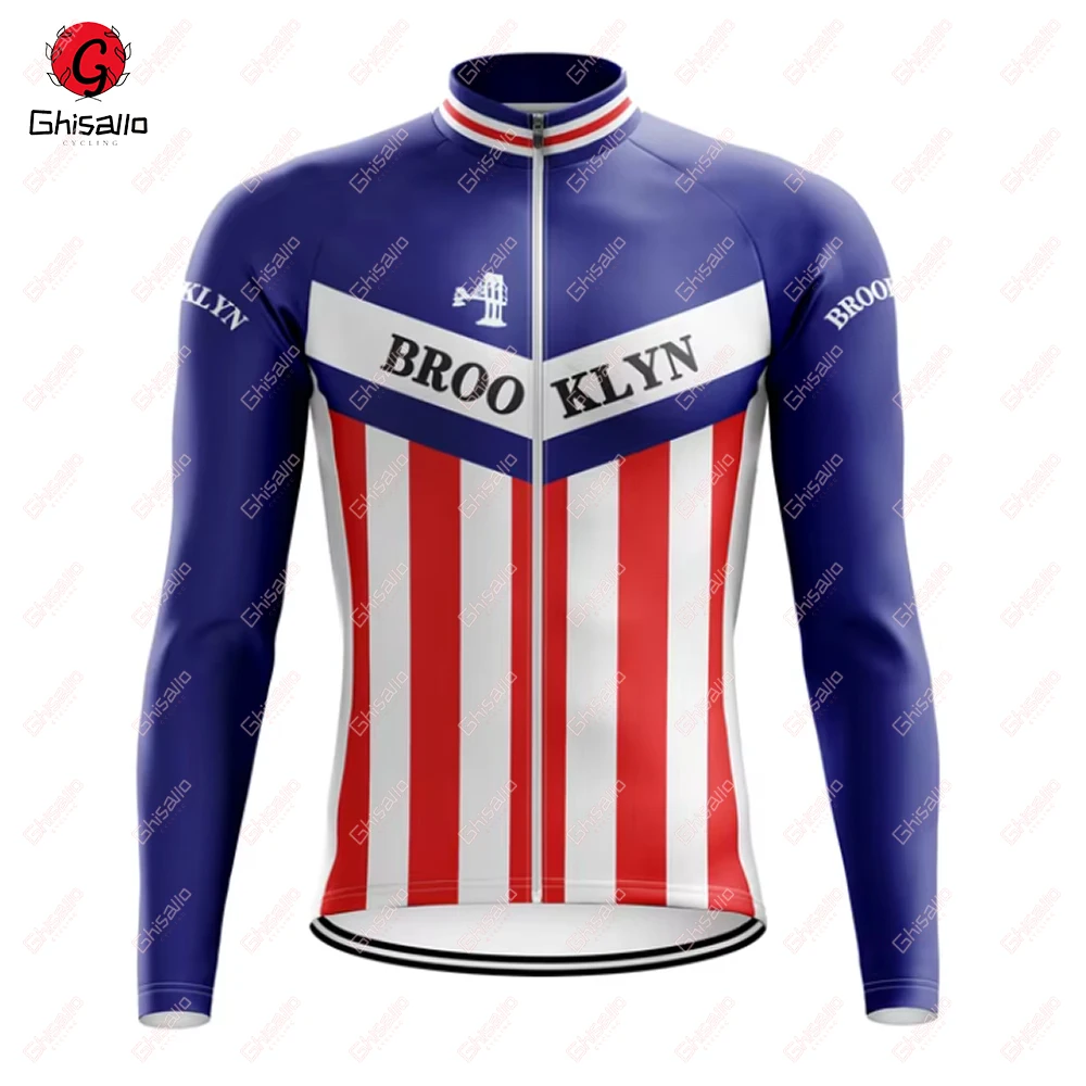 Retro Cycling Jersey for Men MTB Jersey, Bicycle Team Cycling Shirt, Long Sleeve Bike Wear, Premium Cycle Clothes, New, 8 Styles