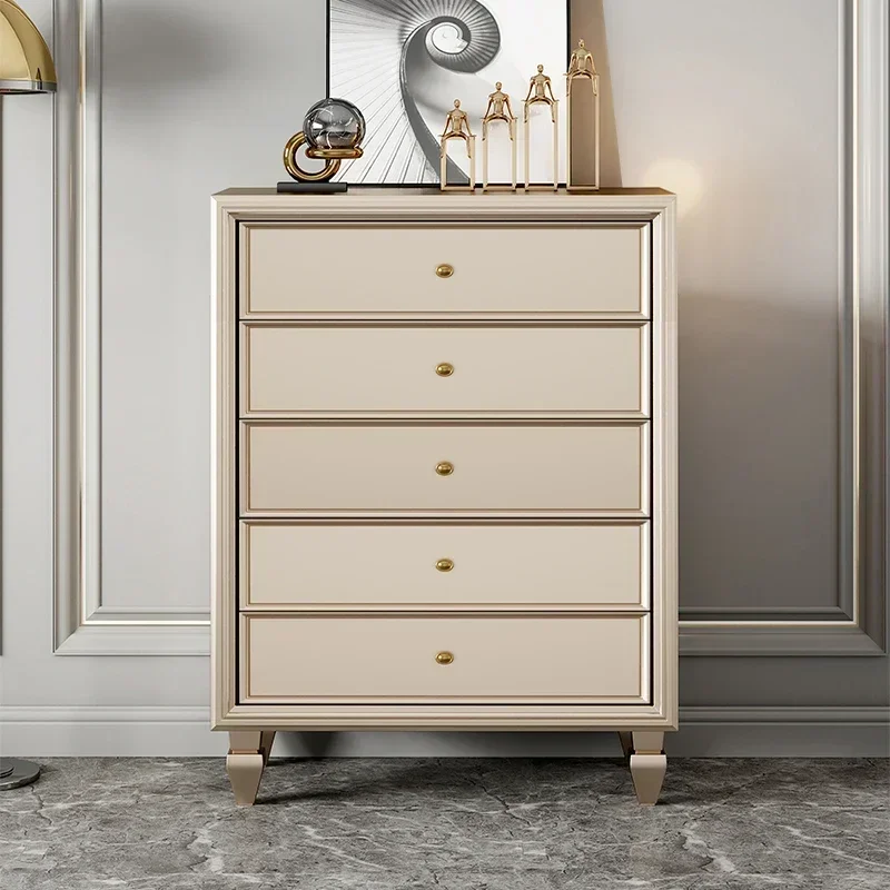 Painted solid wood drawer cabinet, dining cabinet, bedside table, modern living room, bedroom storage cabinet