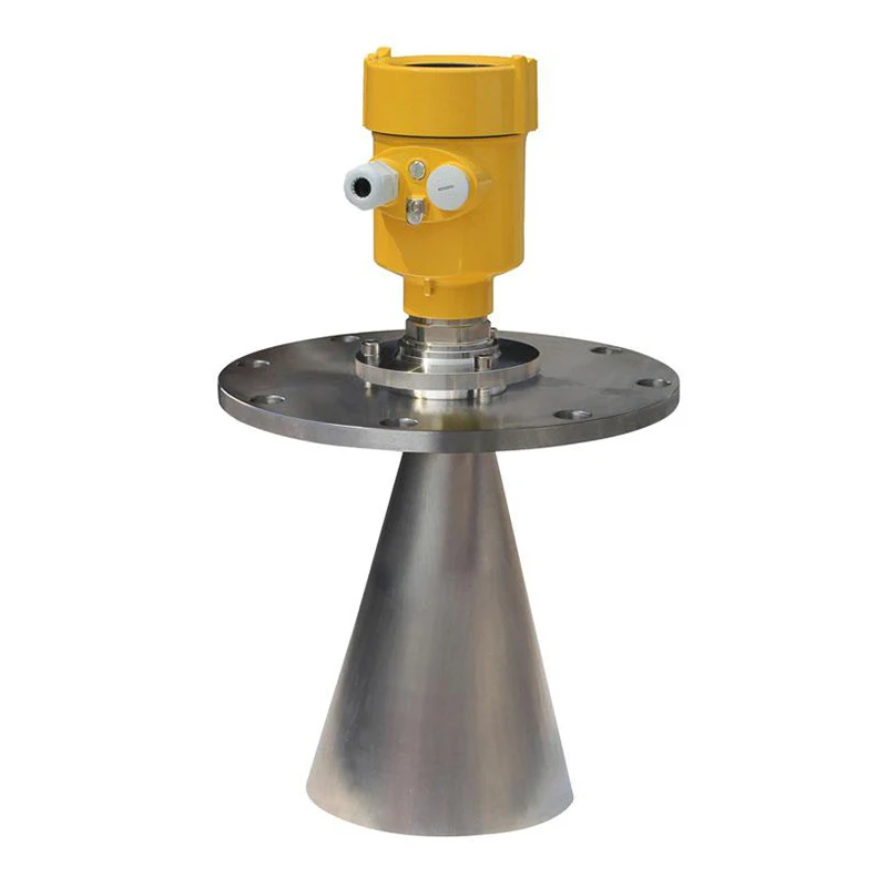 High frequency radar Liquid flange level gauge transmitter Cement Silo Radar Level sensor