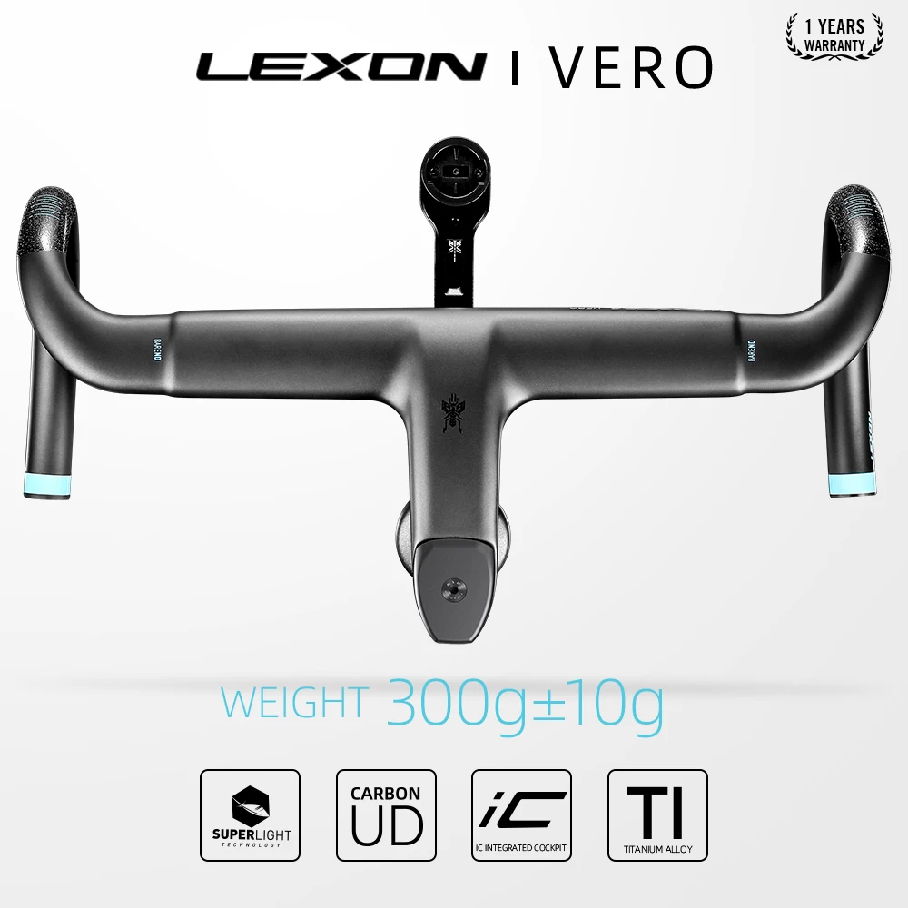LEXON VERO Vollcarbon-Rennradlenker mit Interner Kabelführung Ultraleichter Fahrrad-Rennlenker Radsport-Zubehör