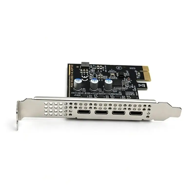 R53C 4 Port USB Type C PCIExpress Card High Speed 5Gbps Transfer For Computer