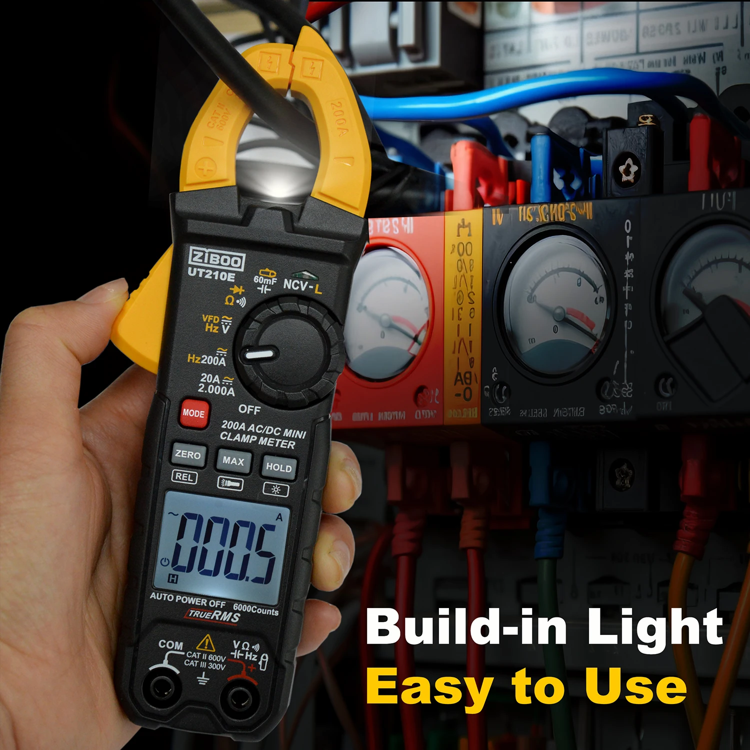 clamp meter multimetro digital handheld rms ac dc mini resistencia alternativa perfeita para o uni t ut210e ziboo ut210e 01