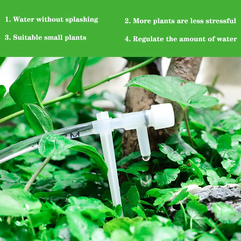 Lazy Person Automatic Drip Irrigation Kit Adjustable Water Flow for Indoor Plants Garden Watering System