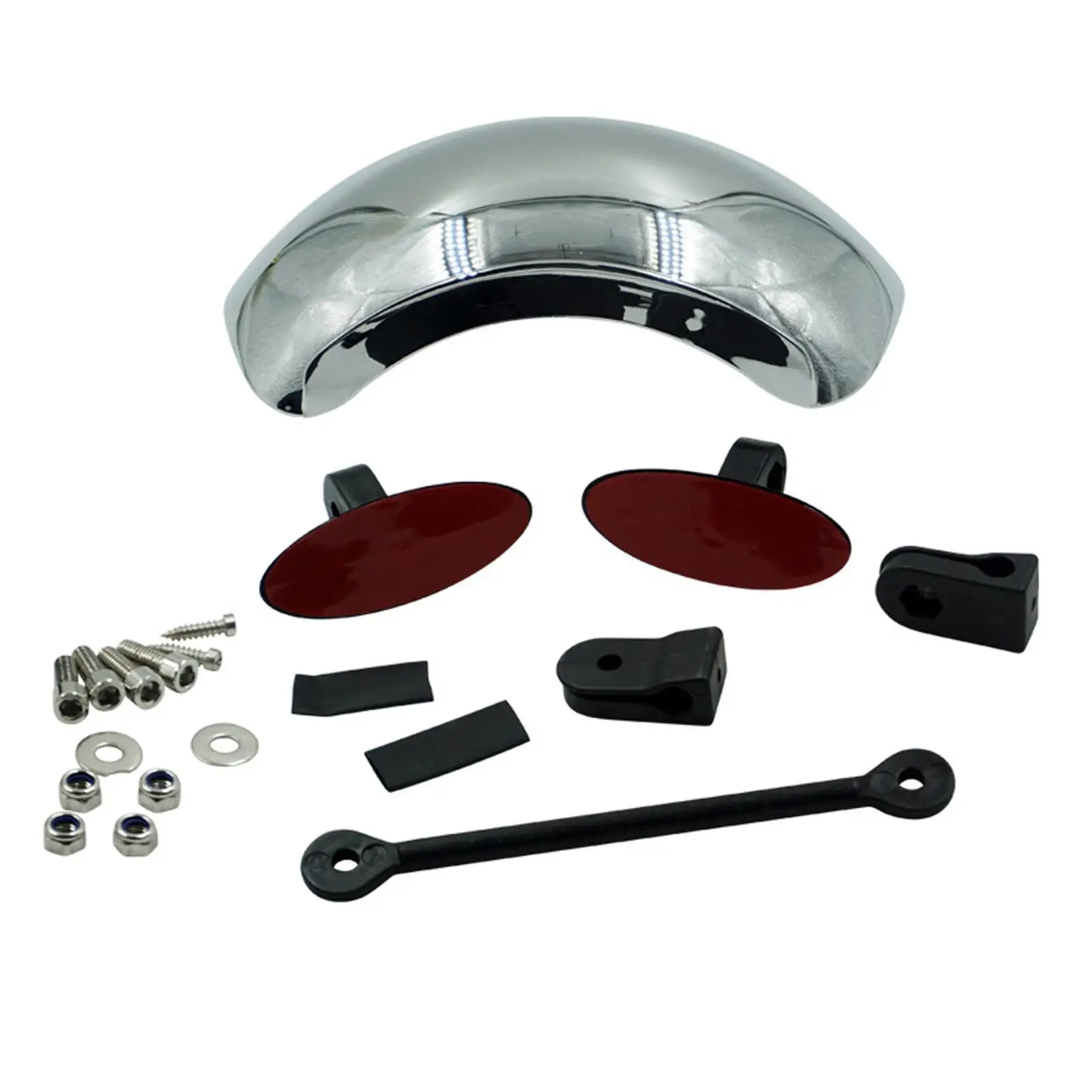 Universal Motorcycle Mirror 180 Central Windscreen Mount Blind Mirror for image 2