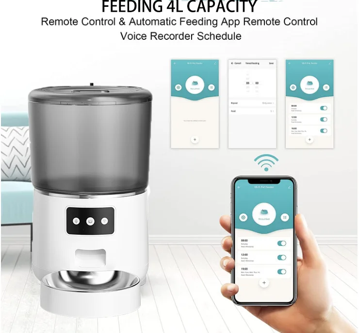 

Smart Pet Feeder Automatic Cat Feeder Dog Slow Food Machine with Timed Quantitative Automatic Cat Food Dispenser Cat Bowl