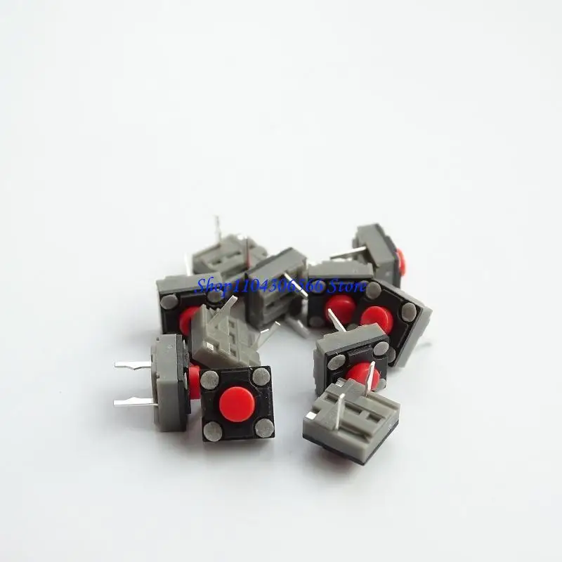 02DD 6 mm 2 Pin Momentary Tact Push Button Micro Switch Through Hole Breadboard Friendly for the Panel PCB 5M Clicks