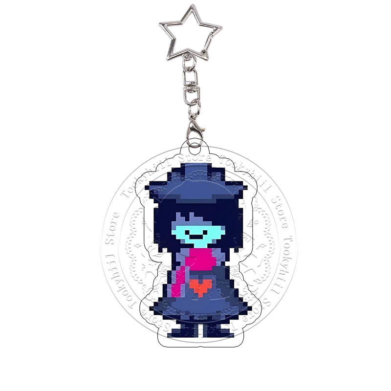 Pixel Deltarune Acryl-Schlüsselanhänger Taschen-Deko-Accessoires Sans Chara Schlüsselring Frisk Anhänger Berdly Charaktere Ralsei Geburtstagsgeschenk – Detail 19