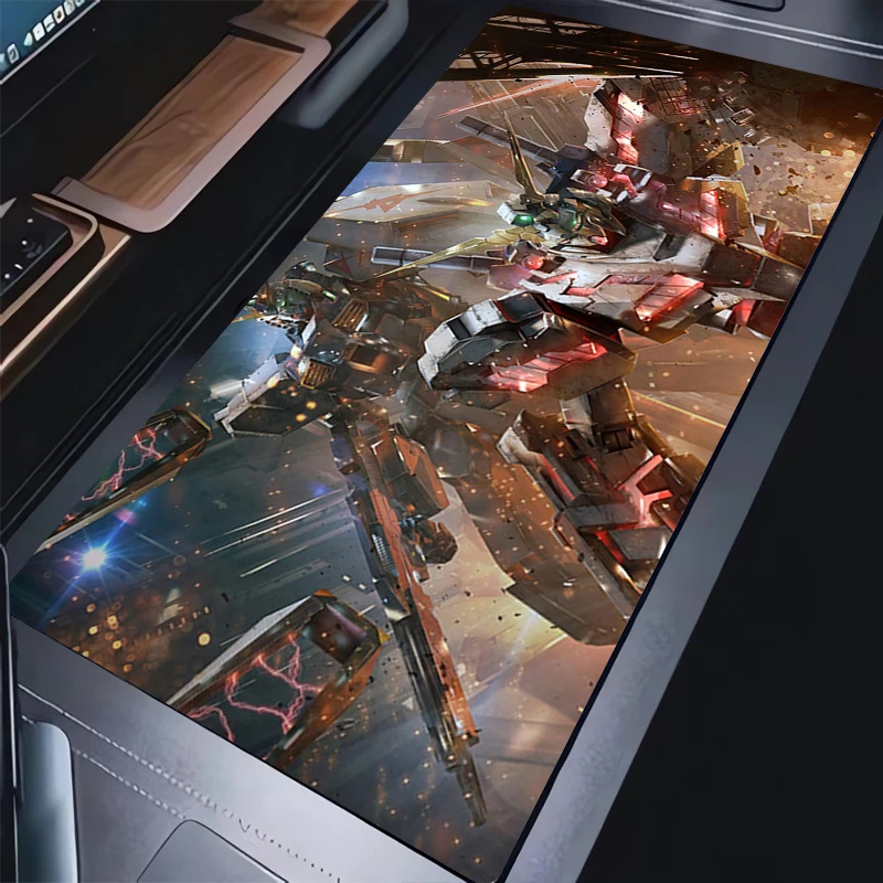 Tappetino per mouse meccanico Warrior Gundam Accessori per PC Tappetino per mouse da gioco Tappetino per tastiera antiscivolo HD Tappetino per scrivania grande Tappetino esteso in gomma