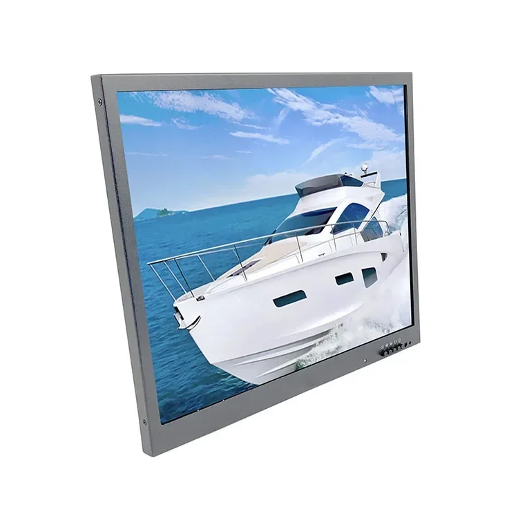 Narrow bezel 1000 nits sunlight readable industrial monitor for marine navigation