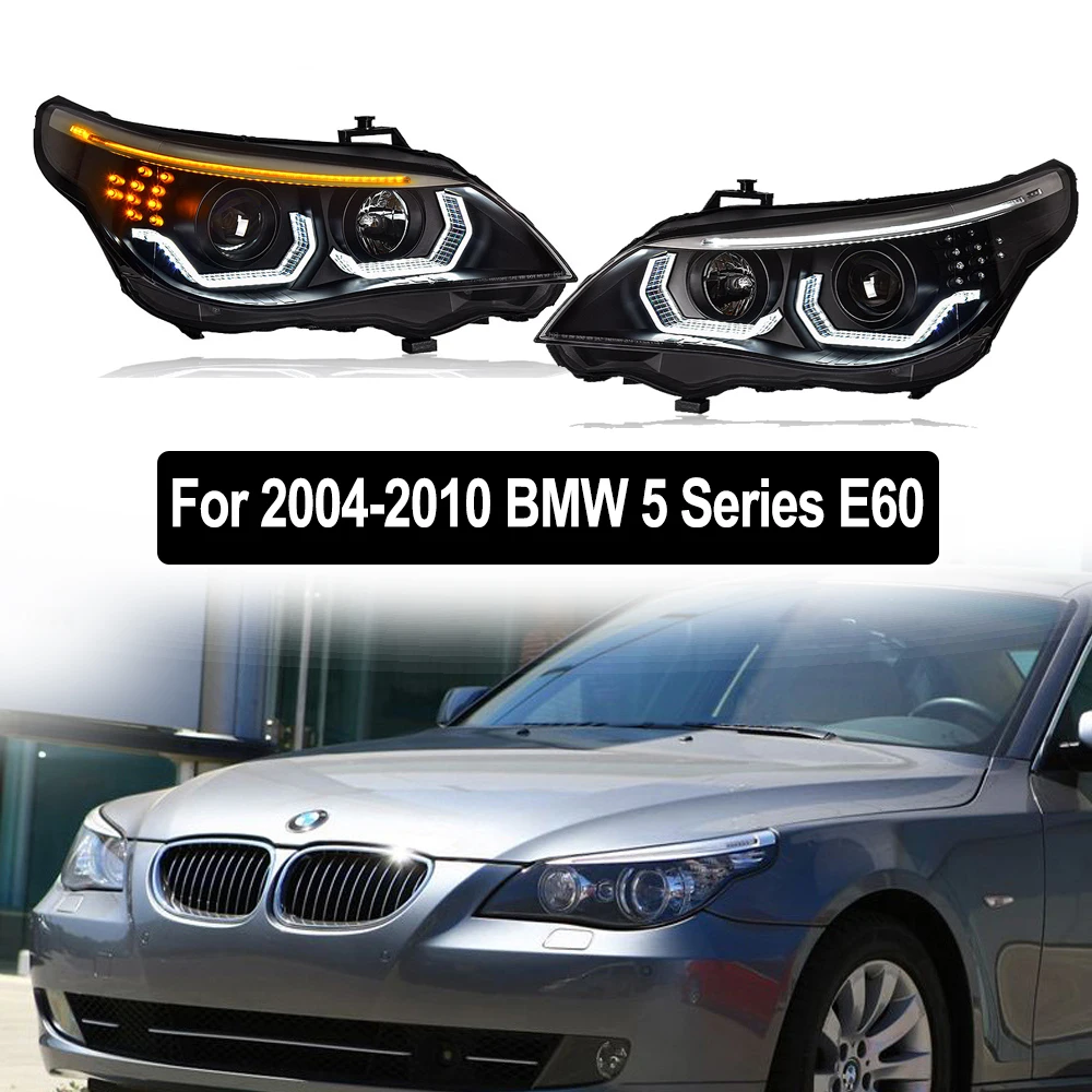 

For BMW 5 Series E60 520I 535I 550I 2003-10 Xenon Headlights Transparent Housing Shell Cover Lens Glass Housing Car Accessories