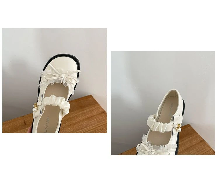 Neue Mary Janes Loafers mit klobigem Absatz, süße Schleifen-Schuhe für Damen, lässige Schuhe im Preppy College JK-Stil für Mädchen – Detail 22