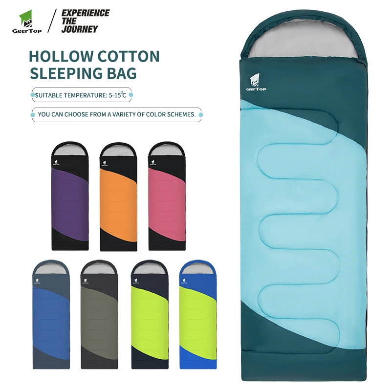 

Envelope-Style Spring/Autumn Adult Sleeping Bag - Soft Thickened Portable Insulated Camping & Indoor Nap Blanket