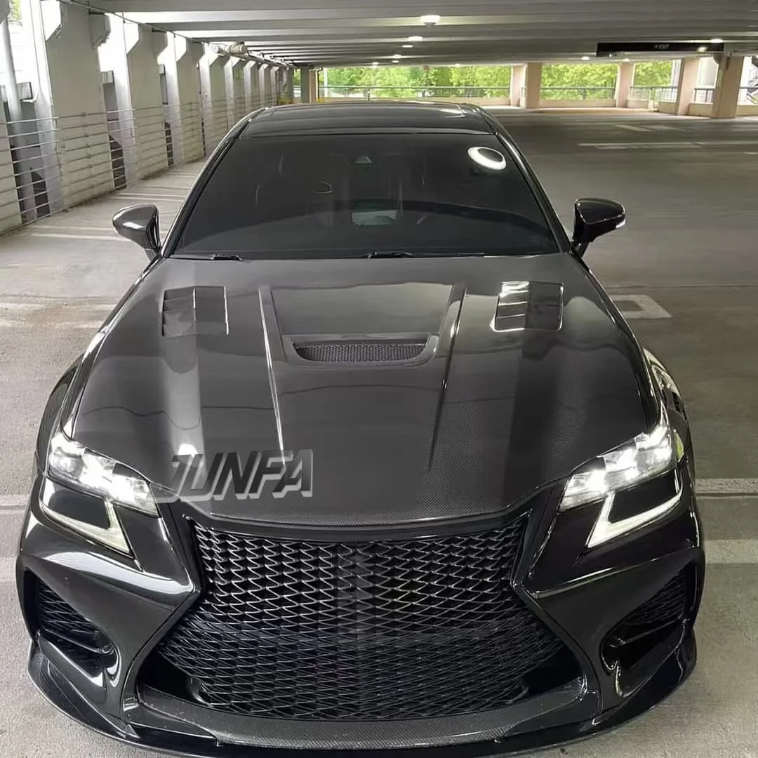 Air Vent Carbon Fiber Hood Scoop Car Engine Cover Bonnet Bodykit for GSF 2017 - Image 5
