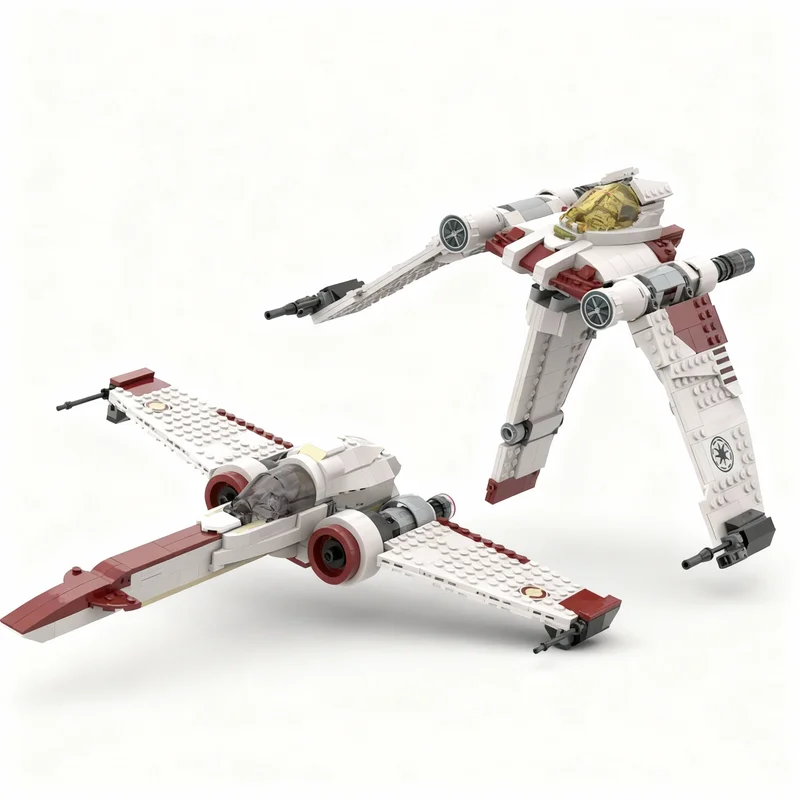 911-pz-moc-v-19-torrent-z-95-headhunter-starfighters-costruzioni-alternative-per-modelli-di-astronavi-da-battaglia-mattoncini-da-costruzione-architettonici