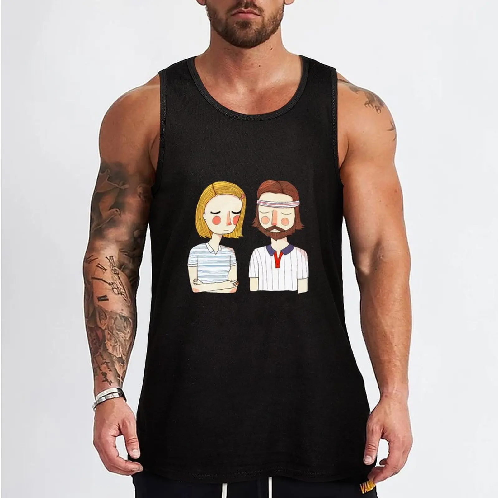 Secretly In Love Tank Top t-shirts for Men's gym gym wear men