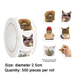 500pcs Funny Cat Graffiti Cartoon Children Sticker DIY Phone Laptop Notebook Suitcase Waterproof Sticker Kids Toy Decor Lables