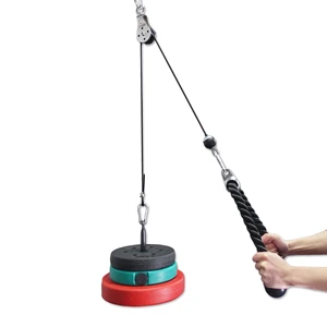1.4/1.8/2/2.5m DIY Steel Wire rope Multi Gymnasium Fitness Cable Pole Poly Machine Fitness Equipment at home accessories 8 Main sales pulley Bodybuilding - №2