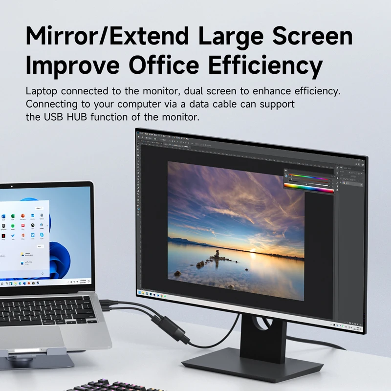 Hagibis HDMI إلى USB C أنثى محول HDMI إلى AR نظارات محول الشحن والتشغيل للتبديل PS5 Xbox Rokid/Xreal/Thunderbird