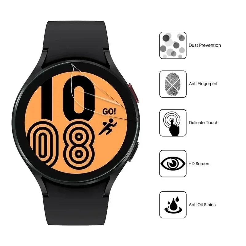5Pcs Hydrogel Protective Film for Samsung Galaxy Watch 3 4 5 6 40mm 41mm 42mm 44mm 45mm 46mm Screen Protector Film
