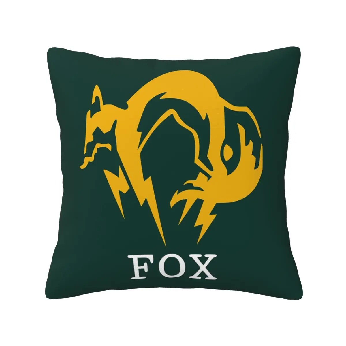 Metal Gear Solid Fox Square Pillowcase Pillow Cover Cushion Decor Comfort Throw Pillow for Home Car