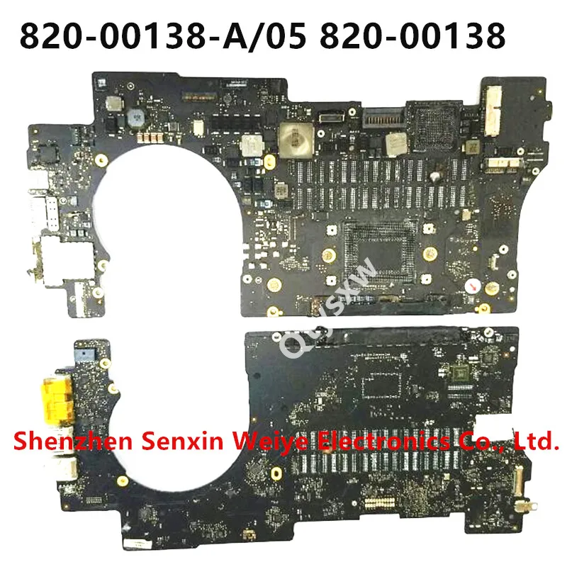 2015years 820-00138-A/05 820-00138 Faulty Logic Board For 15'' A1398 repair the best quanlity