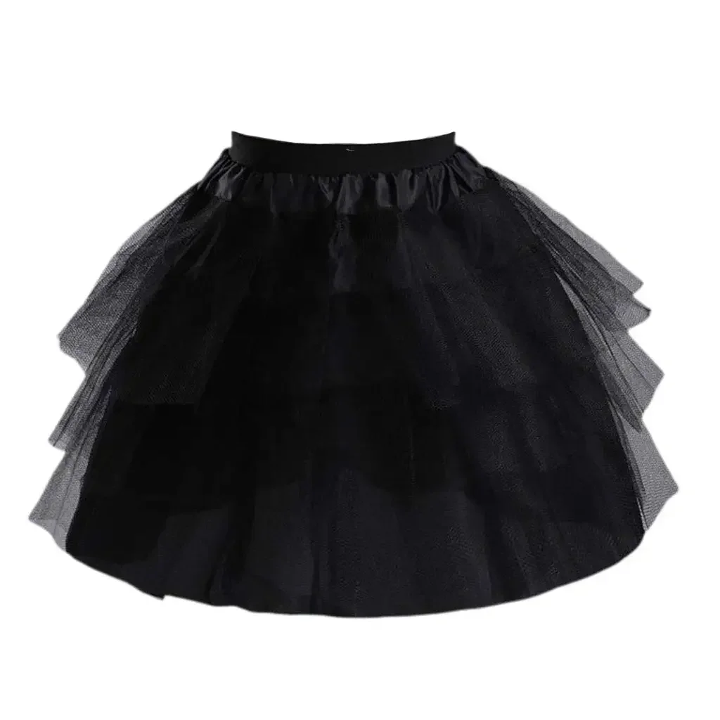 Cosplay Maid Wear-Jupon court Lolita pour filles, jupon sans cerceaux, jupe en fil de maille de ballet, jupons, 2024