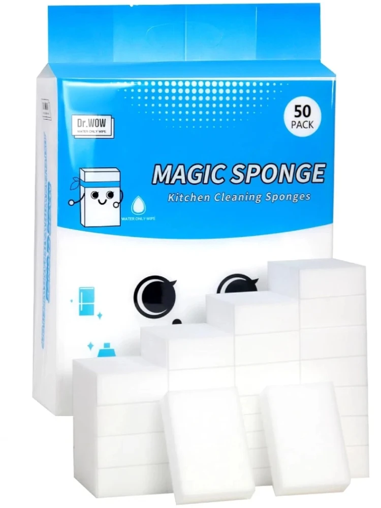 Éponge en mélamine plus forte de densité 2X, fournitures de nettoyage ménager multifonctions, nettoyant pour cuisine, salle de bains, évier, nettoyeur de murs