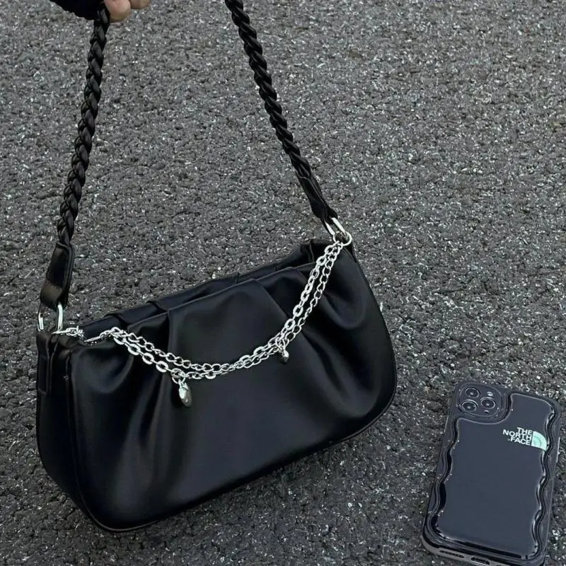 

2025 New Niche Design Bag For Women, Pleated Cloud Crossbody Handbag Versatile Shoulder Underarm Bag Fashionable And Trendy.