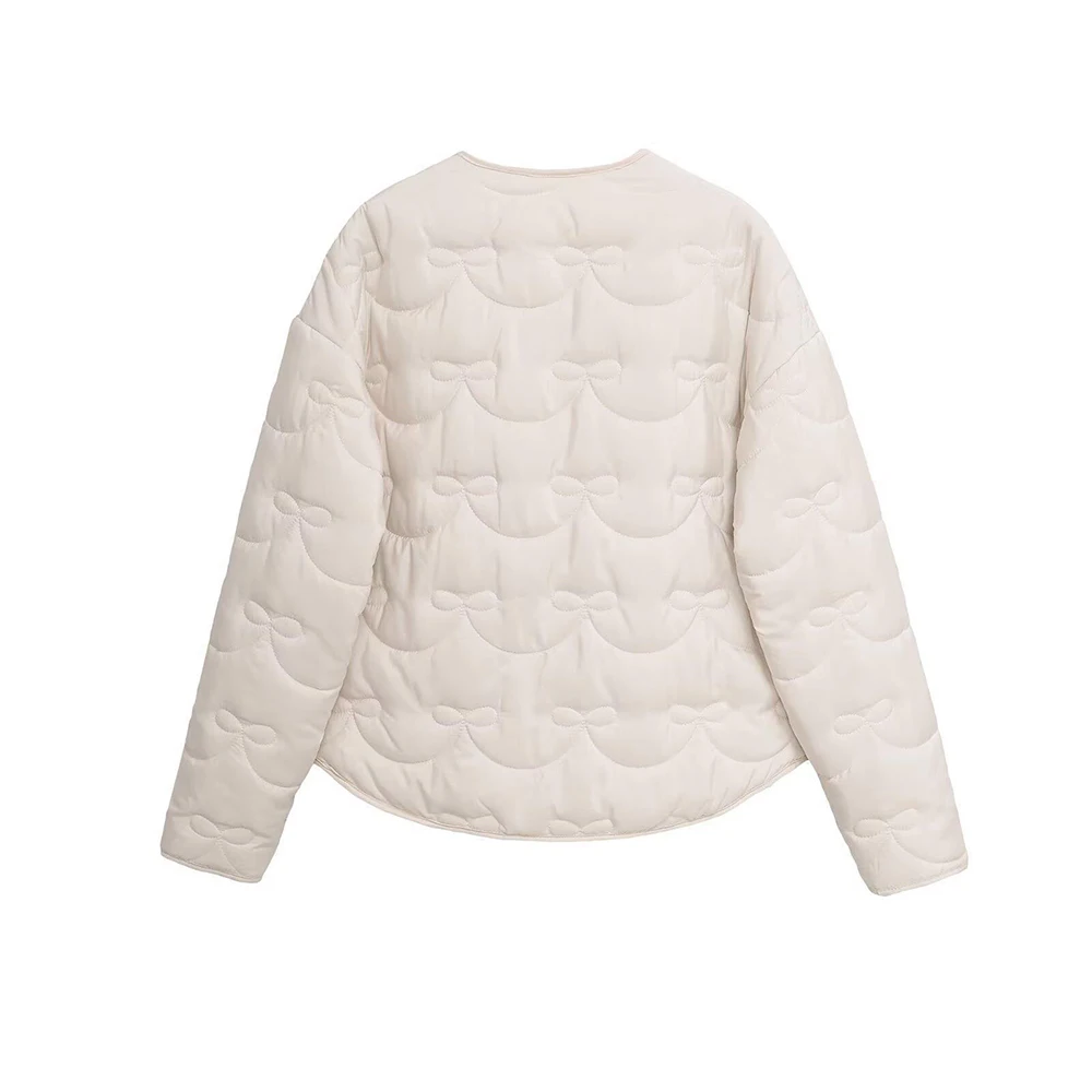 Autumn Winter Cotton Padded Coats Women's Korean Style Solid Color Single Breasted Warm Jackets Casual All-Match Top Outerwears