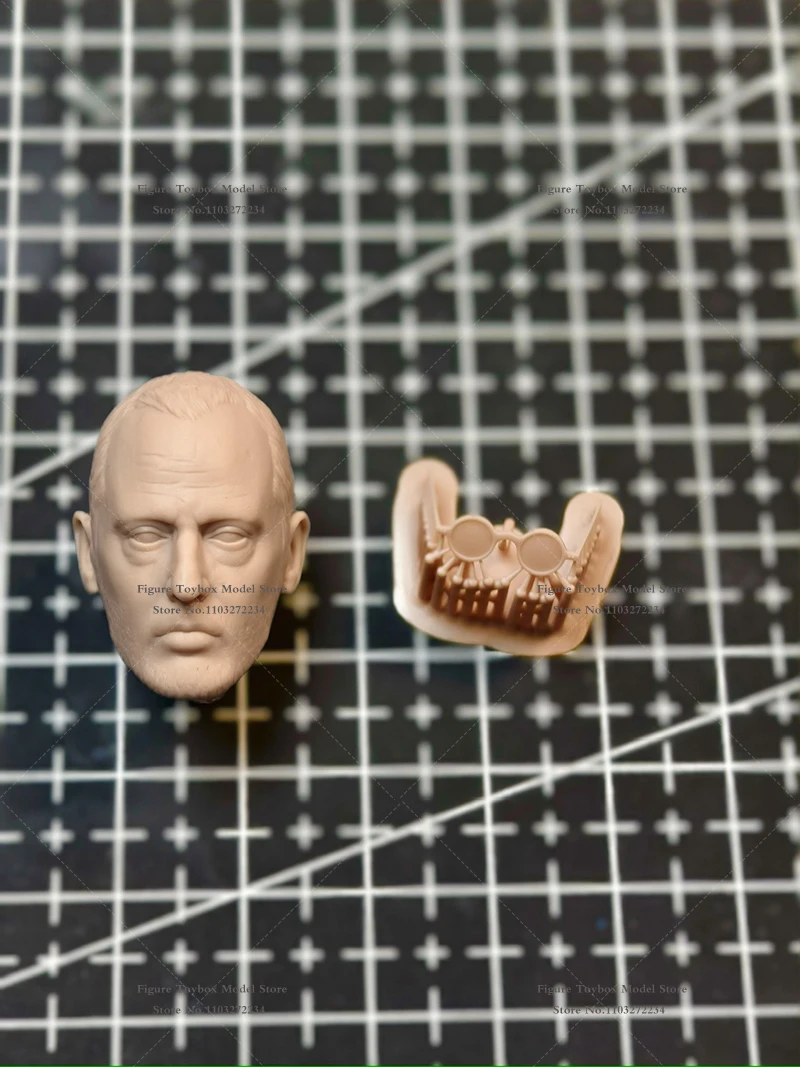 Figura de hombre serpiente sólida, cabeza sin pintar, película esculpida, tío León, modelo blanco, juguetes para 6 "Ml Shf Mezco Mafex Mcfarlane Body, 1/12
