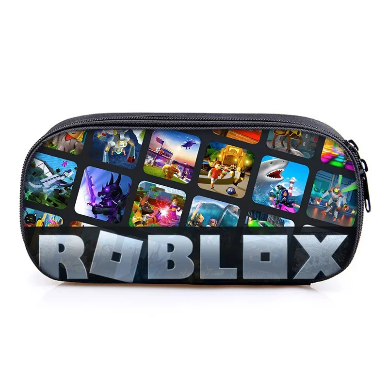 Игра мультфильм ROBLOX начальная школа пенал пенал коробка для канцелярских принадлежностей аниме Kawaii школьная сумка Mochila декоративный продукт