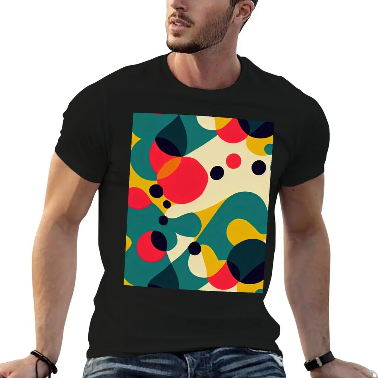 Sophisticated Mid Century Modern Patern T-Shirt plus sizes sports fans korean fashion football t shirt Men's t-shirts