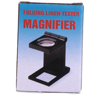 10X 28mm Folding Magnifier Stand Loupe with Scale for Textile Optical Glass Tool