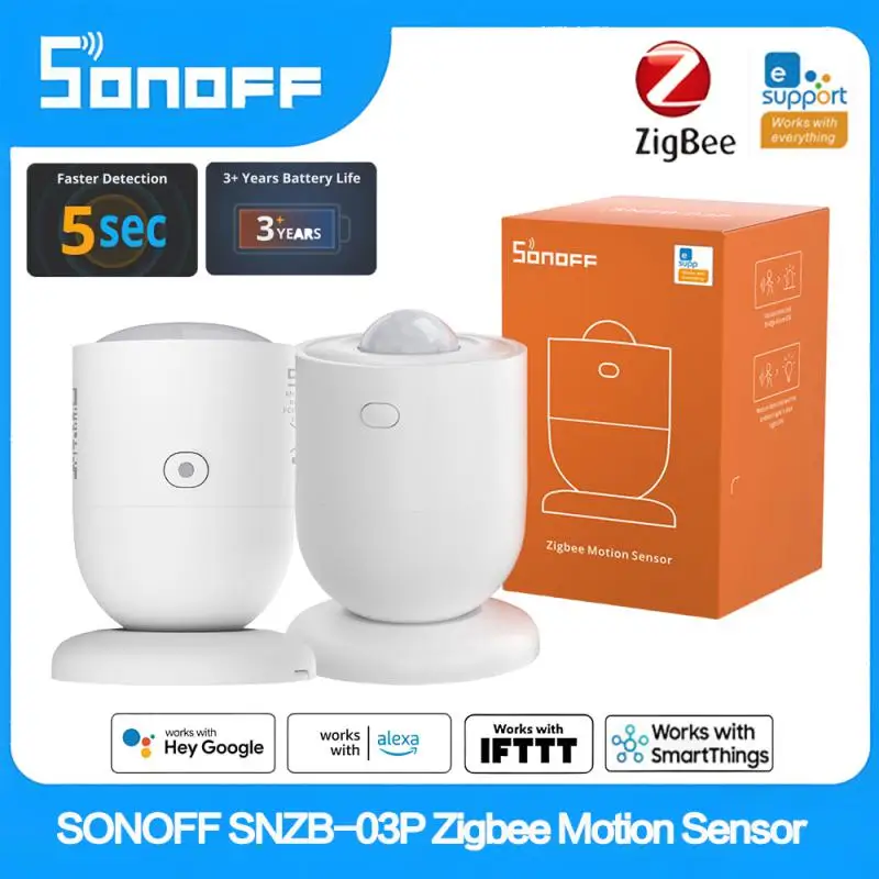 

Датчик движения SONOFF SNZB03P Zigbee, умный детектор движения, быстрое обнаружение окружающей среды на 5 сек