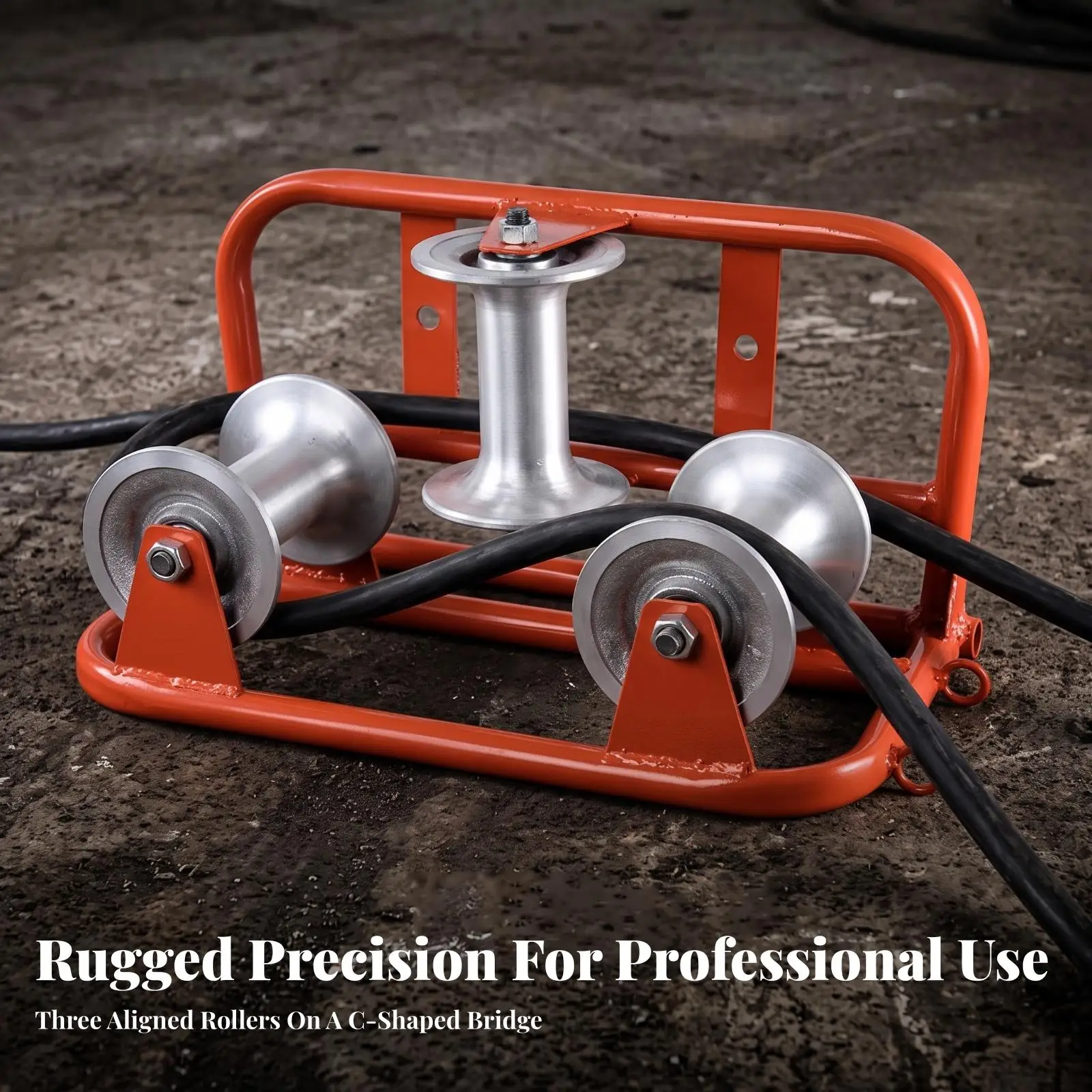 Wire Pulling Cable Guide Pulley 140x160mm Wheel for Tight Space Trench Corner Use
