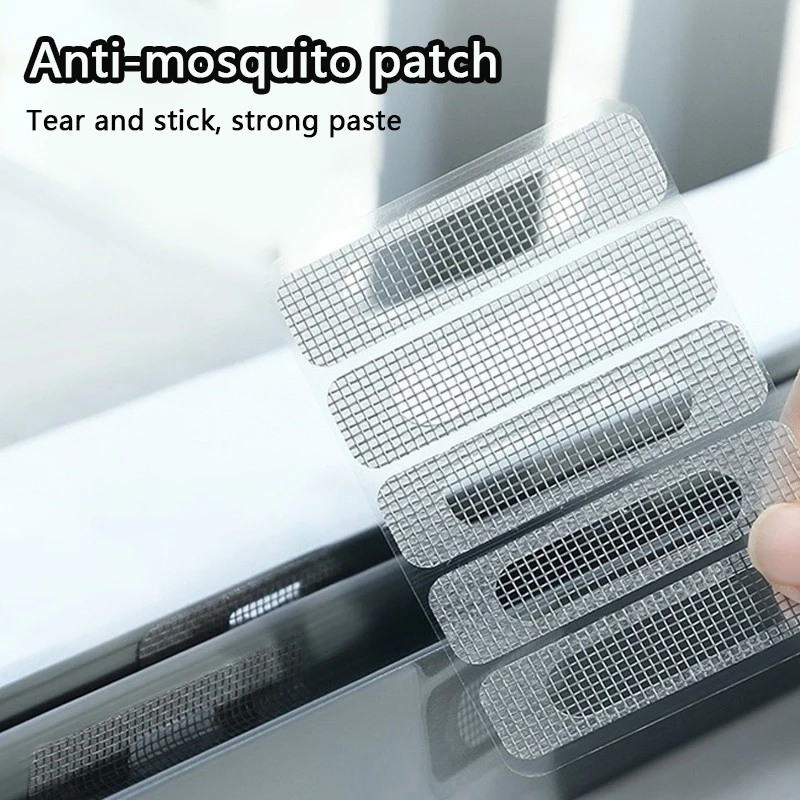 

10pcs Stickers Broken Door Mosquito Mesh Adhesive Practical Anti-Insect Window Screen Window Repair Patch Repair Accessories