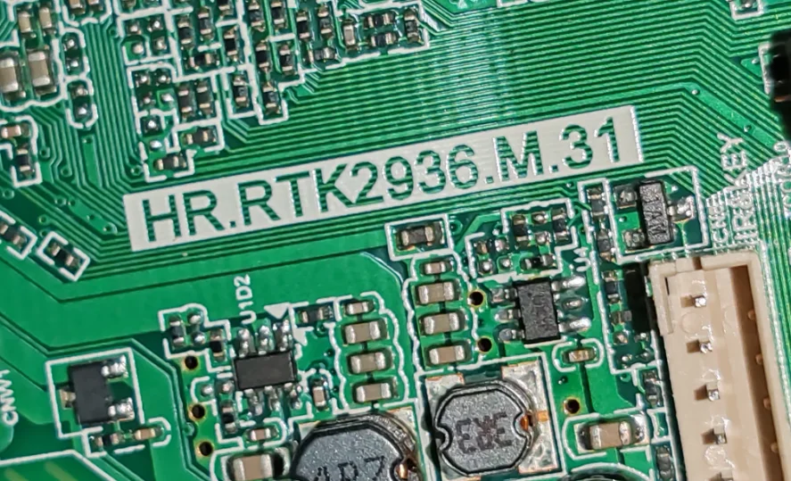 HR.RTK2936.M.31 Three in one TV motherboard, physical photo, tested well  for 61--72V  560MA
