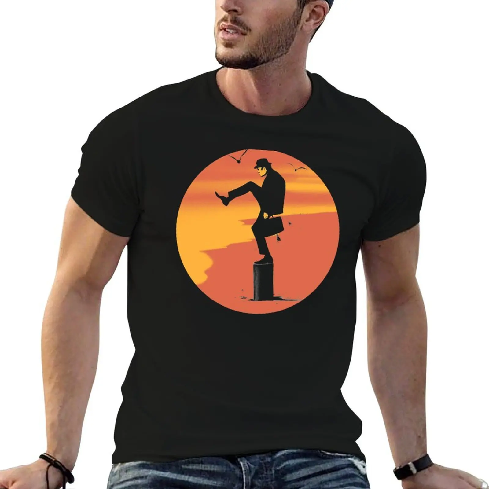 Silly Karate T-Shirt cotton t shirt man man t shirt graphic black cotton t-shirt plain for man package T-shirt