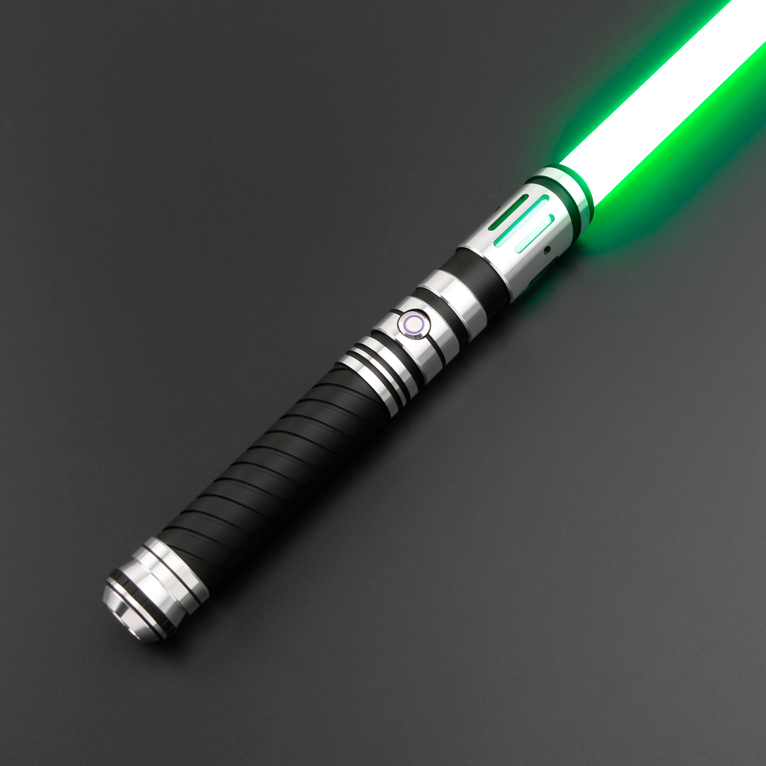 TXQSABER Lightsaber RGB Smooth Swing Heavy Dueling Metal Hilt Blaster Color Changing Mandalorian Cosplay Collectible Toy