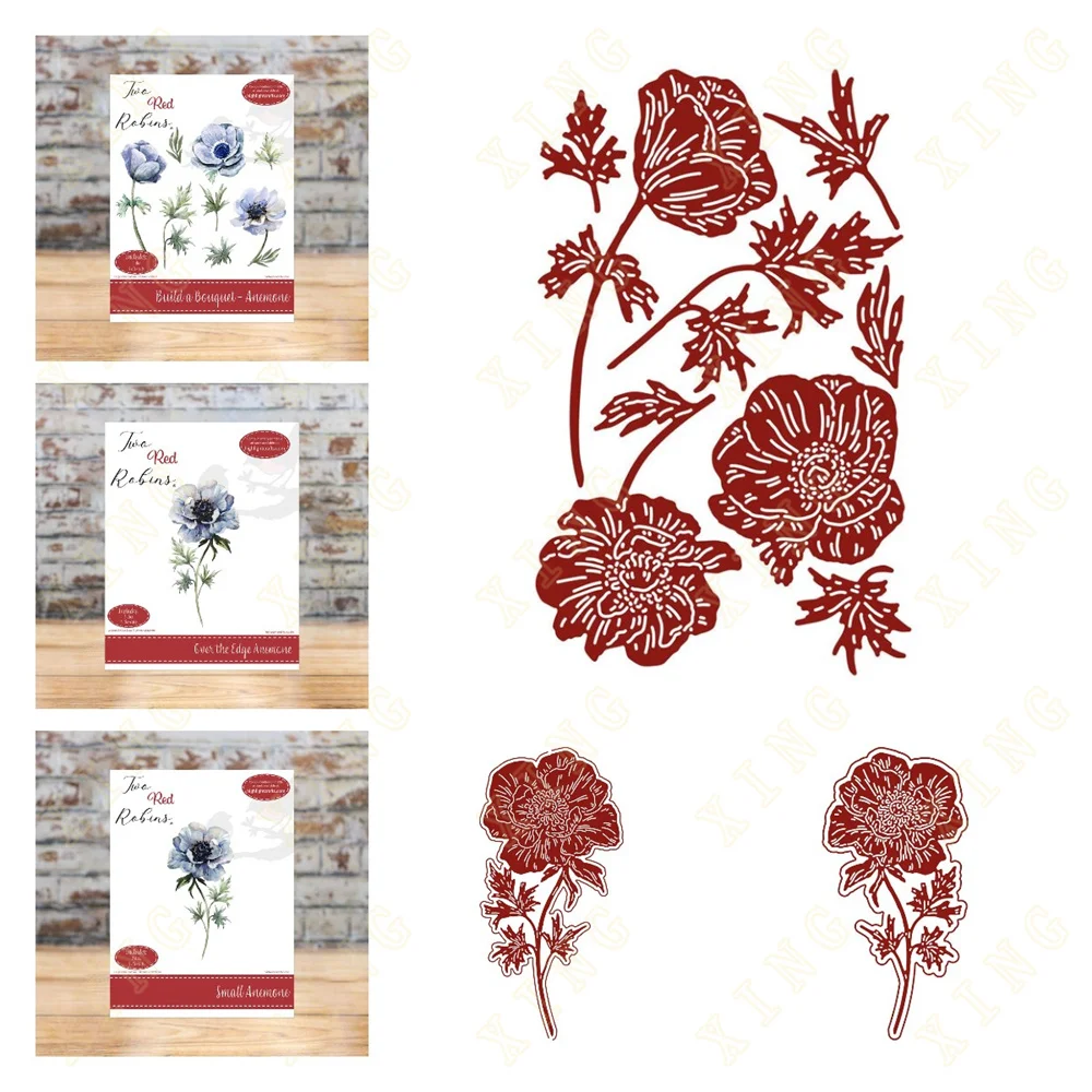 

Die Scrapbooking New Arrival 2023 Metal Cutting Dies Christmas Card Making Stencils for Decor over the Edge Anemone Die Set