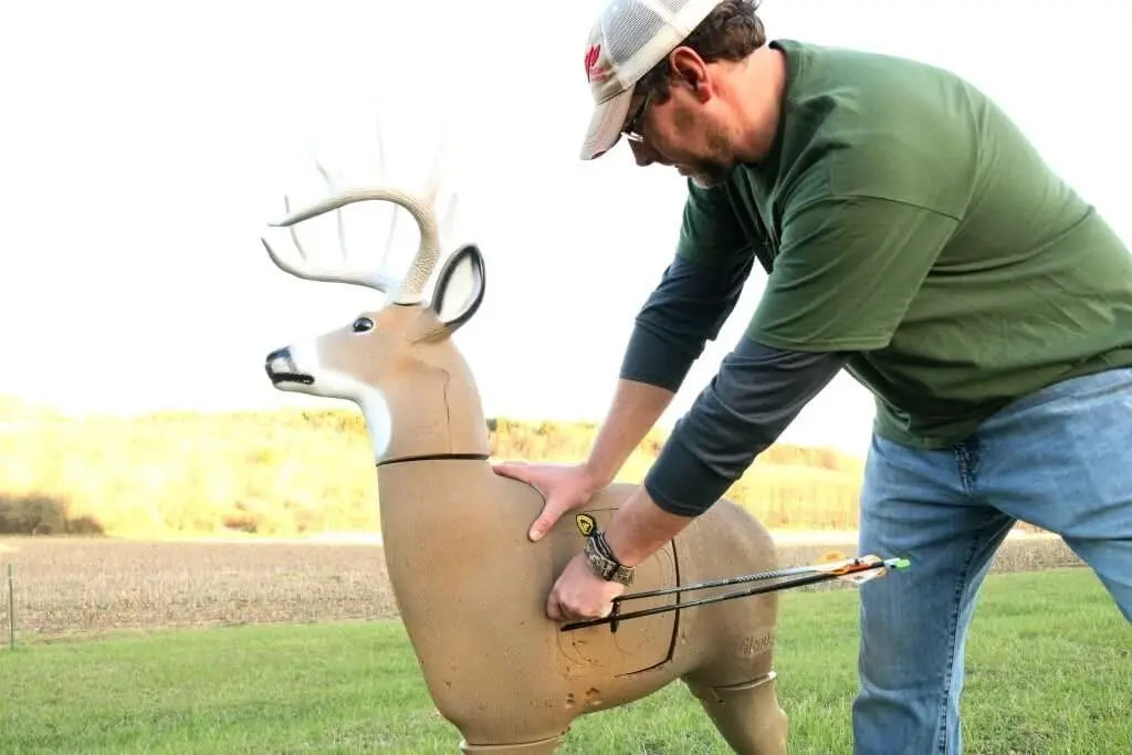 Objetivo de tiro con arco 3D Buck de ballesta con núcleo reemplazable