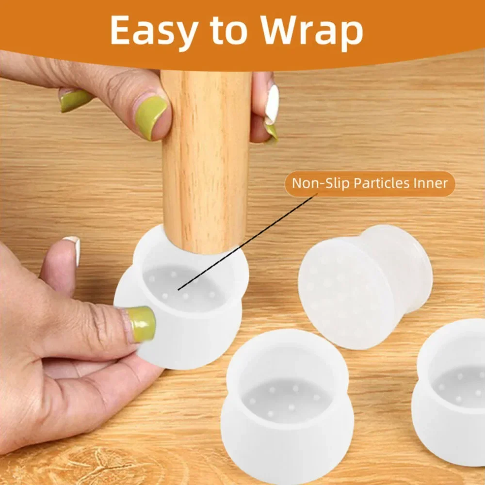 16Pcs/set Chair Foot Pad Cap Cover Chair Table Feet Furniture Leg Pad Protection Protector High quality New Set