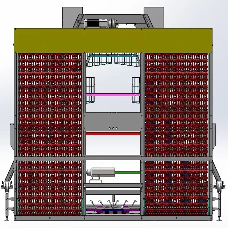 Automated chicken coop, stepped type A, three layers, four layers, c