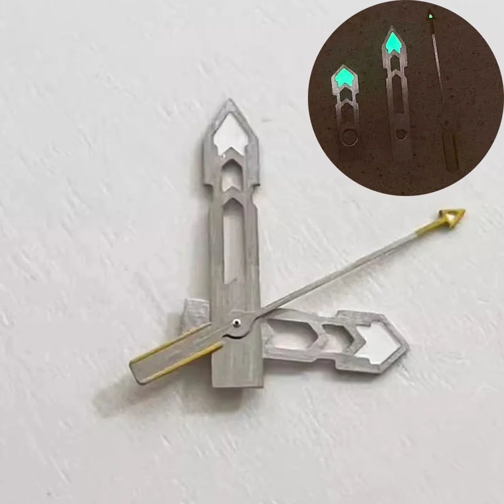 

Watch Pointers Green Luminous Three Watch Hands Set for NH35/NH34/NH36/4R/7S/NH70 Movement, Hands NH35 Needles Accessories