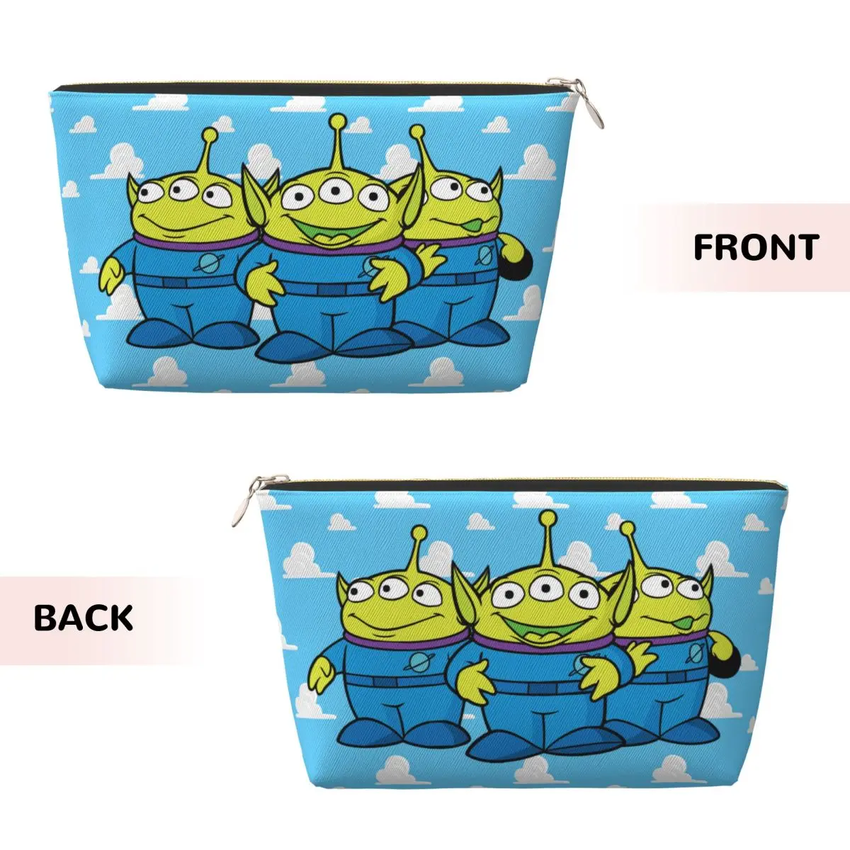 Custom Cute Toy Story Alien Travel Toiletry Bag Women Cartoon Cosmetic Makeup Organizer Beauty Storage Dopp Kit