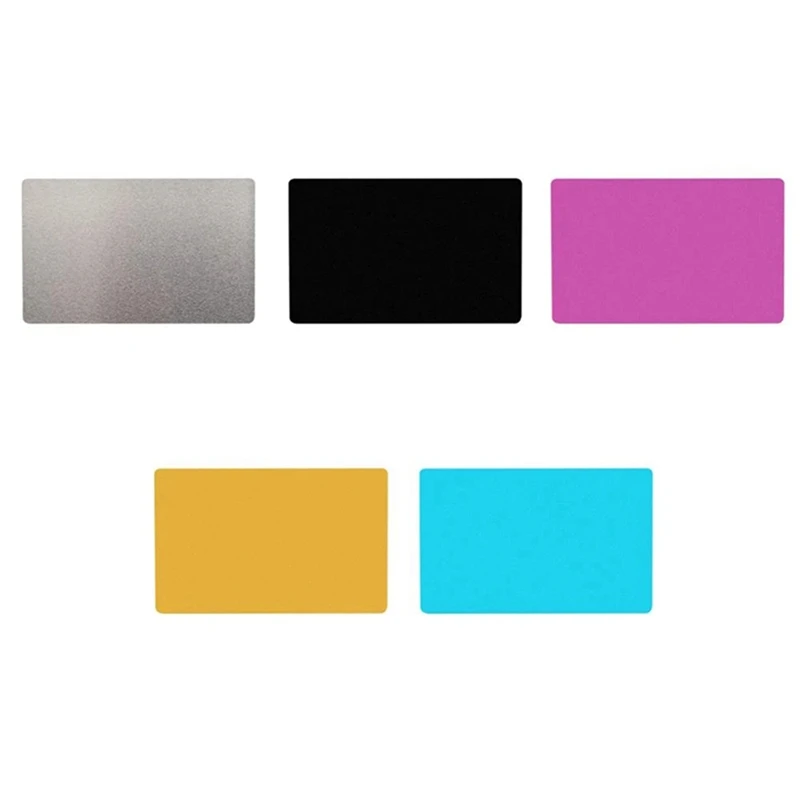 Carte de visite en aluminium ultra-mince, plaque d'identification de chien, marquage de gravure, étiquettes vierges, 100mm, 0.2 pièces