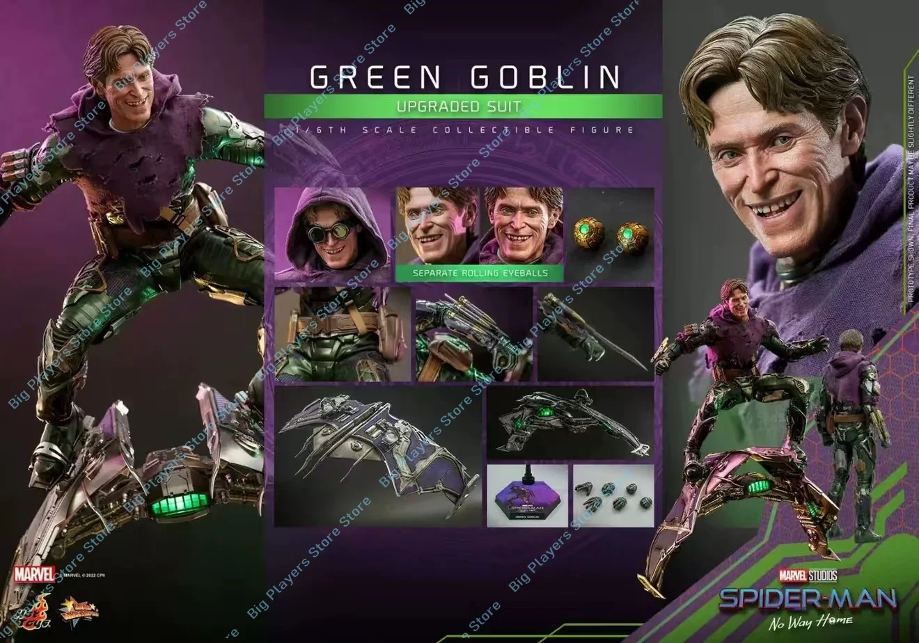 In Stock HOTTOYS MMS674 Green Goblin Spider-Man No Way Home 1/6 Action Figure Collectible Model
