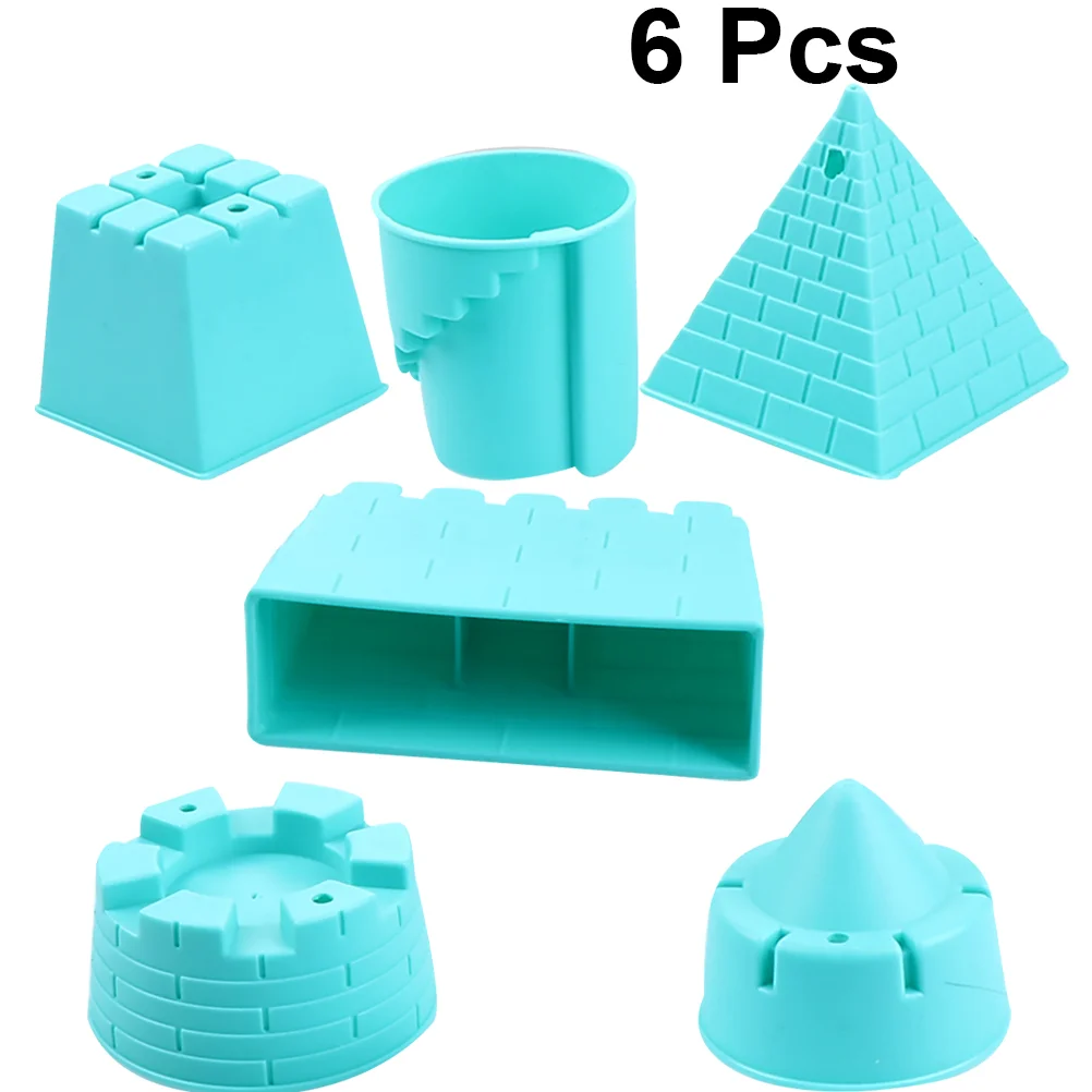 

6 Pcs Toy Beach Accessories Sand-excavating Tools Toys Baby Funny Soft Rubber 8X2CM Child