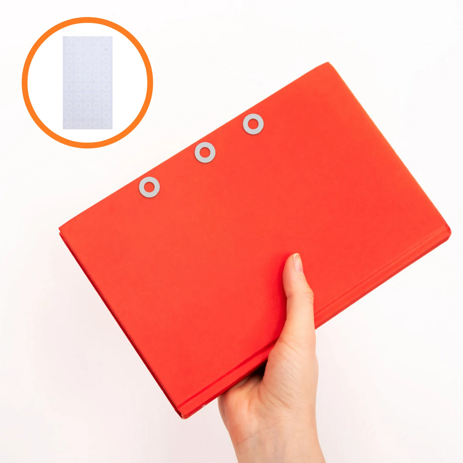 

1000pcs Protective Stickers PVC Self Adhesive Reinforcement Labels for School Office Paper Hole Punch Waterproof Strong Adhesion