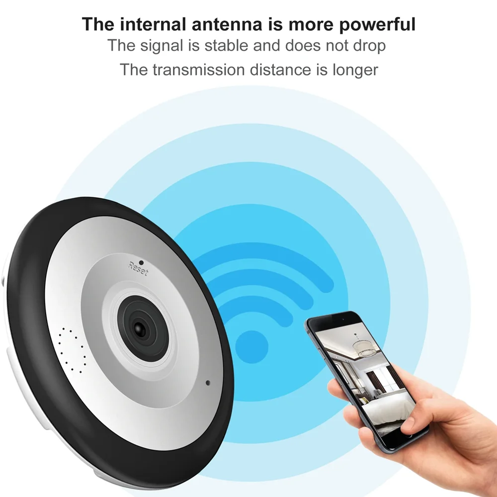 5MP V380 Pro MINI WIFI  Camera 360 Degree Panoramic Smart Home CCTV Two Ways AUDIO Wireless Security Camera